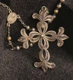 Rozenkrans - Zilver - 1850-1900 - Mooie massief zilveren, Antiek en Kunst
