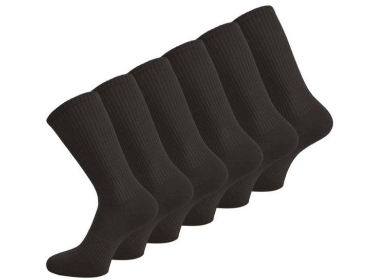 6 paar Katoenen damessokken - Naadloze sokken - Zwart, Kleding | Dames, Sokken en Kousen, Verzenden