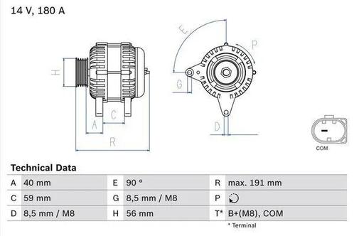 Dynamo / Alternator VOLKSWAGEN CC B7 (2.0 TDI,2.0 TDI 4..., Auto-onderdelen, Motor en Toebehoren, Nieuw, Ophalen of Verzenden