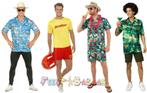 Hawaii Kleding Pak Kostuum Man Hawaii Blouse Heren Hoed, Nieuw, Overige thema's, Ophalen of Verzenden, Kleding