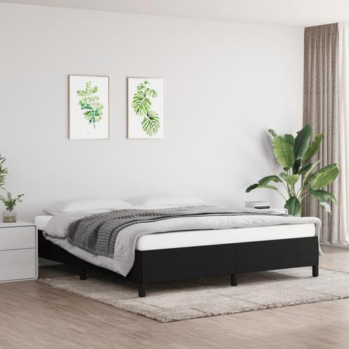 Bedframe Zwart 180x200 - Retourdeal - 35% Korting!, Huis en Inrichting, Slaapkamer | Bedden, 180 cm, 200 cm, Zwart, Nieuw, Stof