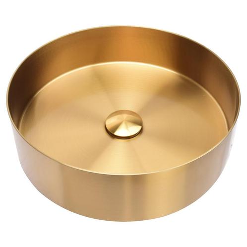 Waskom Differnz Yalow RVS Goud 40 x 11 cm, Doe-het-zelf en Verbouw, Sanitair, Overige typen, Nieuw, Ophalen of Verzenden