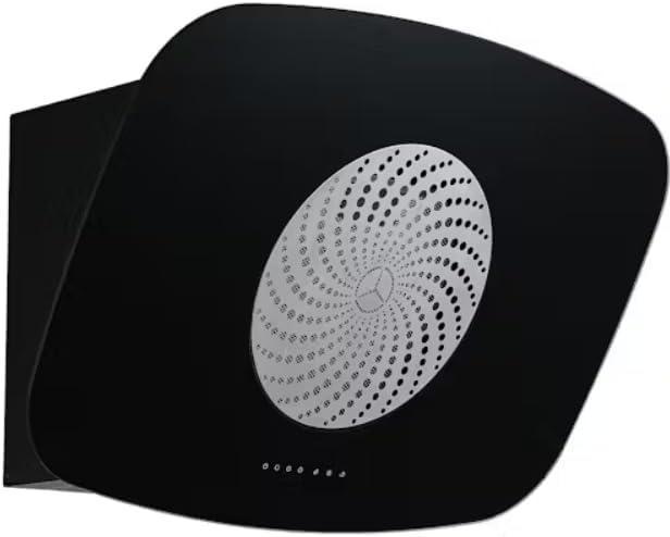 Apelson Iconcirc80 Wand Afzuigkap 80cm – Zwart Glas Met, Witgoed en Apparatuur, Afzuigkappen, Nieuw, Ophalen of Verzenden