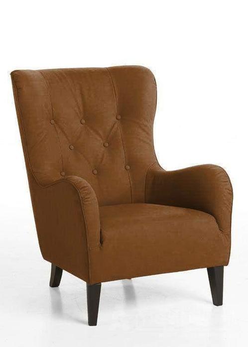 Fauteuil James - fauteuils - Cognac, Huis en Inrichting, Stoelen, Bruin, Nieuw, Stof