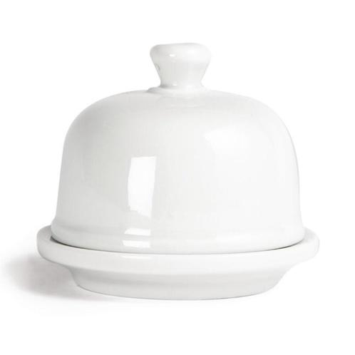 Boterschaaltje met deksel porselein | Per 6 stuks | 50ml, Zakelijke goederen, Horeca | Keukenapparatuur, Nieuw in verpakking, Verzenden
