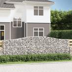 vidaXL Schanskorf gewelfd 400x50x120/140 cm gegalvaniseerd, 100 cm of meer, Verzenden, Nieuw, Metaal