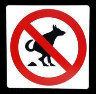 Kunststof aanduidingsbord verboden honden uit te laten, Doe-het-zelf en Verbouw, Hang- en Sluitwerk, Nieuw, Ophalen of Verzenden