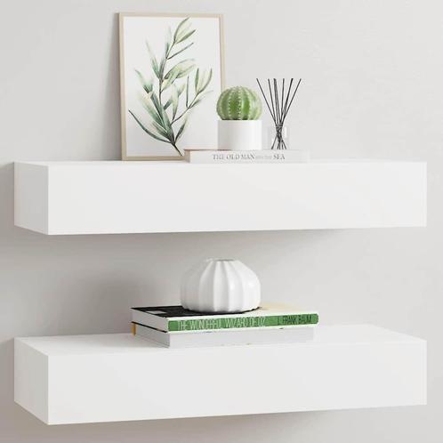 Wandschappen Wit - 2 stuks! Retourdeal! 35% Korting!, Huis en Inrichting, Woonaccessoires | Wandplanken en Boekenplanken, Nieuw