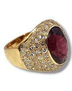 Ring - 14 karaat Geel goud, 14K Geelgouden Ring met, Sieraden, Tassen en Uiterlijk, Ringen, Nieuw