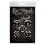 Korpiklaani - Raven - button 5-pack officiële merchandise, Ophalen of Verzenden, Nieuw, Kleding