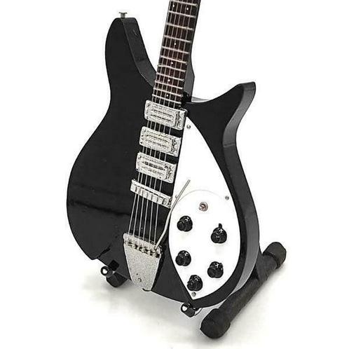 Miniatuur Rickenbacker 350 V63 gitaar met gratis standaard, Verzamelen, Muziek, Artiesten en Beroemdheden, Pop, Beeldje of Miniatuur