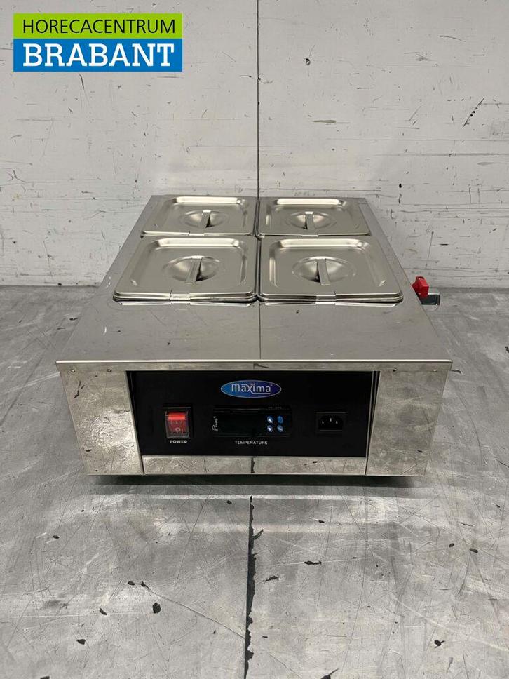 RVS Chocoladesmelter Chocoladewarmer Sauzenwarmer 4 x 1/6 GN, Zakelijke goederen, Horeca | Keukenapparatuur, Nieuw in verpakking