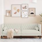 vidaXL Driezitsbank Chesterfield-stijl met bolsters fluweel, Huis en Inrichting, Banken | Bankstellen, Verzenden, Nieuw, Driepersoons