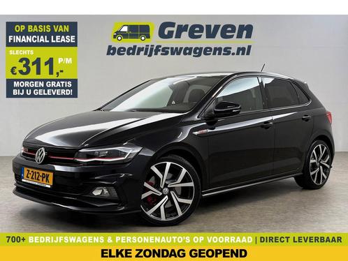 Volkswagen Polo 2.0 TSI GTI 200PK LED Clima Cruise PDC LMV, Auto's, Volkswagen, Te koop, Automaat, Financial lease, Benzine, Zwart