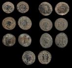 Romeinse Rijk. Lot of 7 Roman Bronze Follis- Free Worldwide