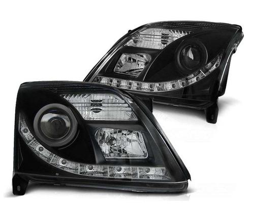 DRL-look Koplampen Opel Vectra C 02-08/05 Zwart, Auto-onderdelen, Overige Auto-onderdelen, Ophalen of Verzenden