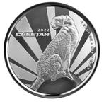 Kameroen Cheetah 1 oz 2022 (25.000 oplage), Verzenden, Overige landen, Losse munt, Zilver