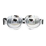 CRG chrome vliegeniersbril Glaskleur: Zilver reflectie, Motoren, Nieuw met kaartje