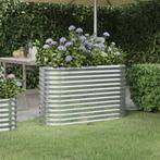 vidaXL Plantenbak 114x40x68 cm gepoedercoat staal, Tuin en Terras, 100 cm of meer, Verzenden, Nieuw, Metaal