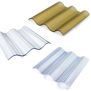 Polycarbonaat golfplaten 2,8mm 76/18 honinggraat structuur beschikbaar voor biedingen