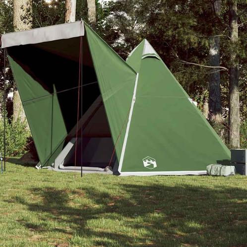 vidaXL Tipitent 6-persoons waterdicht groen, Caravans en Kamperen, Tenten, Nieuw, tot en met 2, Verzenden