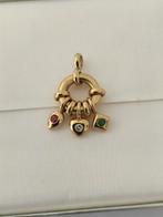 Hanger - 18 karaat Geel goud Diamant (Natuurlijk) - Robijn, Sieraden, Tassen en Uiterlijk, Antieke sieraden