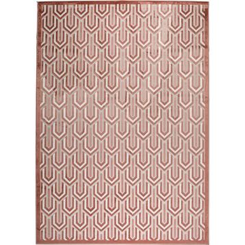 Zuiver - vloerkleed beverly - 170x240 cm - roze - art deco
