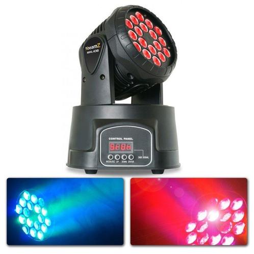 BeamZ MHL108MK4 Compacte moving head 18x 3W RGB LEDs, Muziek en Instrumenten, Licht en Laser, Nieuw, Verzenden