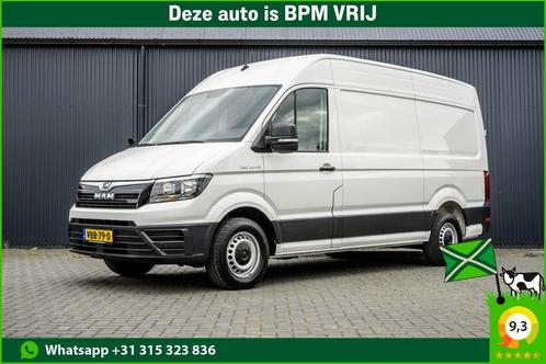 MAN TGE 3.140 | L3H3 | Automaat | 140 PK | 3T Trekgewicht |, Auto's, Bestelauto's, Lease, Automaat, Wit, Grijs, Stof, Diesel, Euro 6