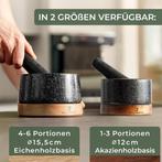 Vijzel met stamper - Kruidenstamper - Kruidenvermaler - Gran, Huis en Inrichting, Verzenden, Zo goed als nieuw