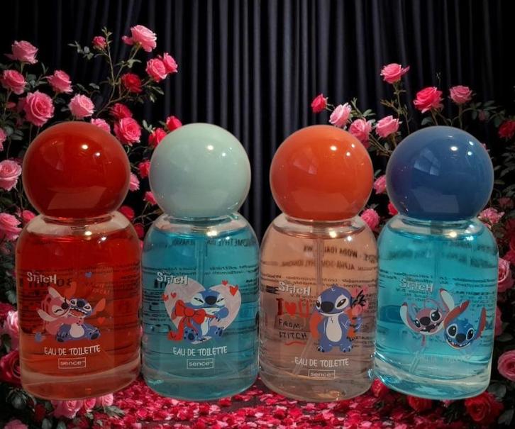 Sence Disney Stitch & Angel Parfum Set 4 Stuks Valentijn, Sieraden, Tassen en Uiterlijk, Uiterlijk | Parfum, Nieuw, Verzenden