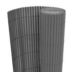 vidaXL Tuinafscheiding dubbelzijdig 150x500 cm PVC grijs, Verzenden, Nieuw, Kunststof, Minder dan 1 meter