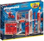 PLAYMOBIL City Action Grote brandweerkazerne met helicopter, Verzenden, Nieuw