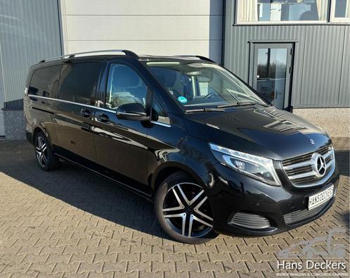 Mercedes-Benz V-Klasse 220 L3 2xSchuifdeur Autom Trekhaak Ai, Auto's, Bestelauto's, Dealer onderhouden, Lease, Zwart, Automaat