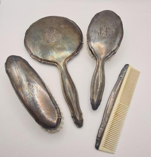 Kaptafelset (4) - .925 zilver, Antiek en Kunst, Antiek | Goud en Zilver
