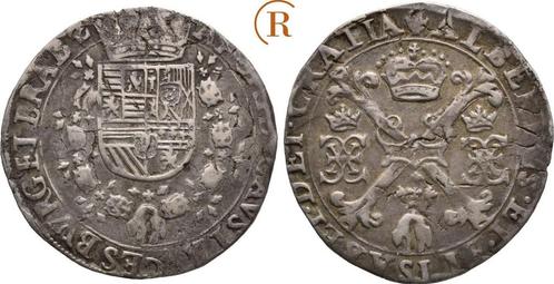 1/4 Patagon Antwerpen o J ( 1613-1615 ) Brabant: Albert e..., Postzegels en Munten, Munten | Europa | Niet-Euromunten, Verzenden