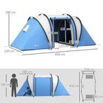 TRUUSK Campingtent Voor 4-5 Personen Licht Waterafstotend Fa, Caravans en Kamperen, Verzenden, Nieuw