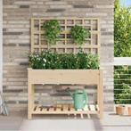 vidaXL Tuin Bloempot Beige 115 x 60.5 x 153 cm Massief, Verzenden, Nieuw, Hout, 60 cm of meer