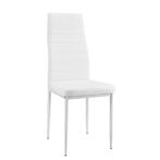 Eetkamerstoel Graz 96x43x52 cm kunstleer set van 2 wit, Huis en Inrichting, Stoelen, Verzenden, Nieuw