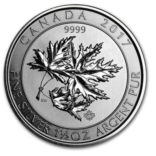Canadian Multi Maple Leaf 1.5 oz 2017, Postzegels en Munten, Munten | Amerika, Noord-Amerika, Losse munt, Zilver, Verzenden