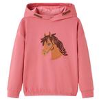 vidaXL Kindertrui met capuchon 104 oudroze, Verzenden, Nieuw