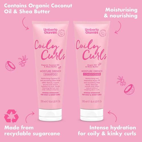 Umberto Giannini Coily Curls Moisture Conditioner - 250ml, Sieraden, Tassen en Uiterlijk, Uiterlijk | Haarverzorging, Shampoo of Conditioner