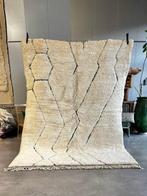 Marokkaans wit wollen Mrirt tapijt - Marokkaans Berbers Beni, Nieuw