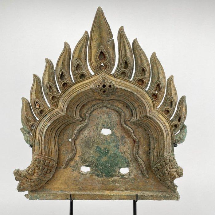 Oud-Khmer Brons sculptuur - 34 cm, Verzamelen, Mineralen en Fossielen