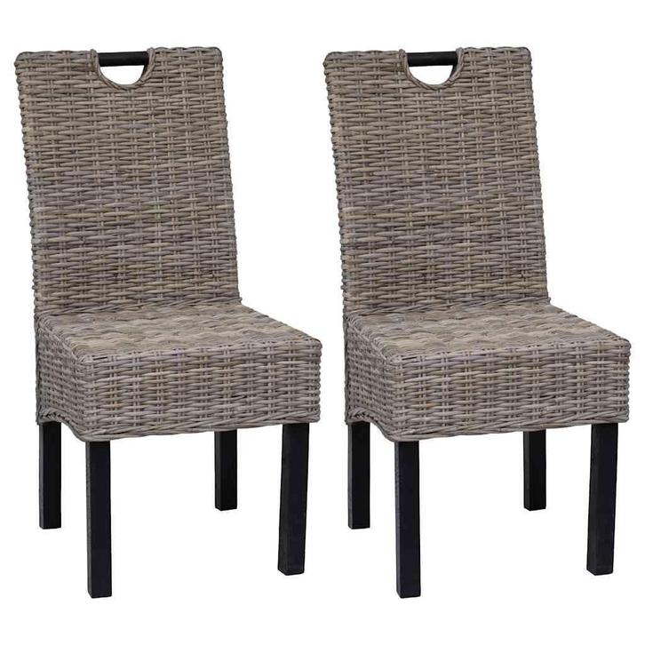 Set van 2 Rotan Stoelen | Retourdeal | Handgemaakt, Huis en Inrichting, Stoelen, Twee, Overige kleuren, Nieuw, Ophalen of Verzenden
