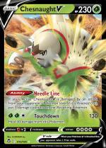 Chesnaught V 015/195 Silver Tempest, Hobby en Vrije tijd, Verzamelkaartspellen | Pokémon, Losse kaart, Nieuw, Foil, Ophalen of Verzenden