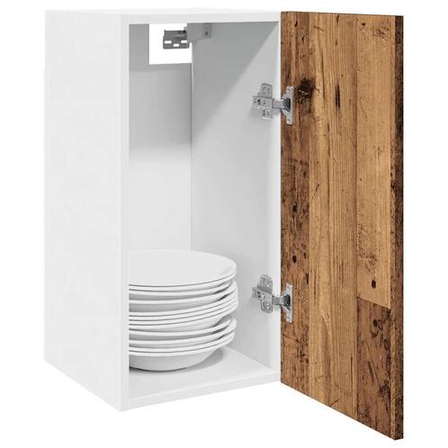 vidaXL Hangkast Lyon 30x31x60 cm bewerkt hout oud, Huis en Inrichting, Keuken | Keukenelementen, Bruin, Nieuw, Verzenden