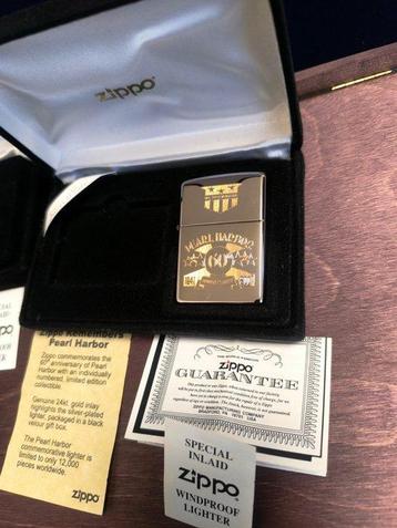 Zippo - Aansteker - .999 (24 kt) goud, Zilver - (2) beschikbaar voor biedingen