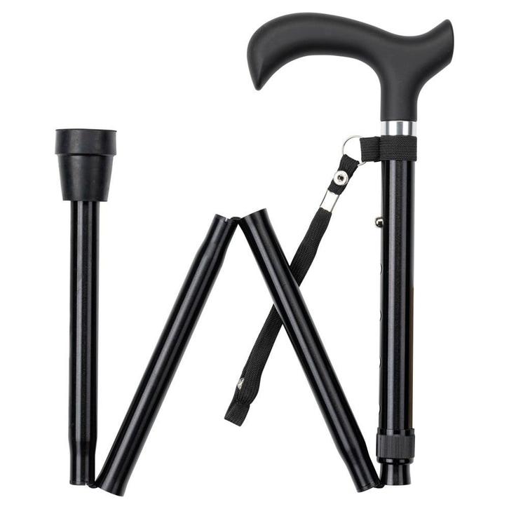 Wandelstok opvouwbaar - Zwart, Diversen, Verpleegmiddelen, Ophalen of Verzenden