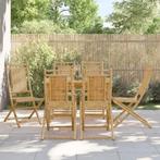 vidaXL Tuinstoelen 6 st inklapbaar 46x66x99 bamboe, Tuin en Terras, Tuinstoelen, Verzenden, Nieuw, Hout